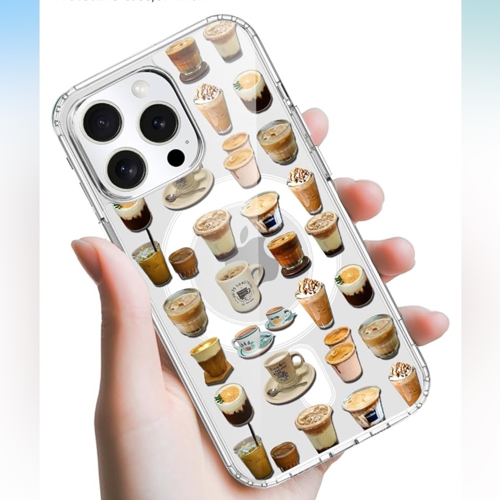 iPhone 15 Phone Case Coffee Clear Cover